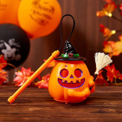 Halloween portable luminescence lantern Chiehqua children kindergarten gift Festival Dress up prop Manufactor wholesale