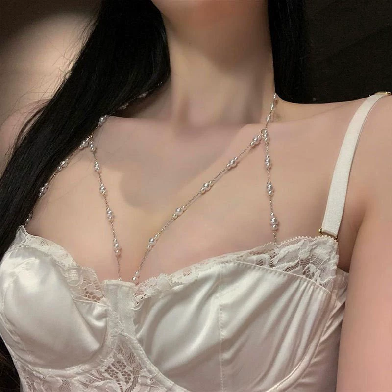 Сексуальное ожерелье из жемчуга с кисточками, универсальный купальник, европейский стиль
