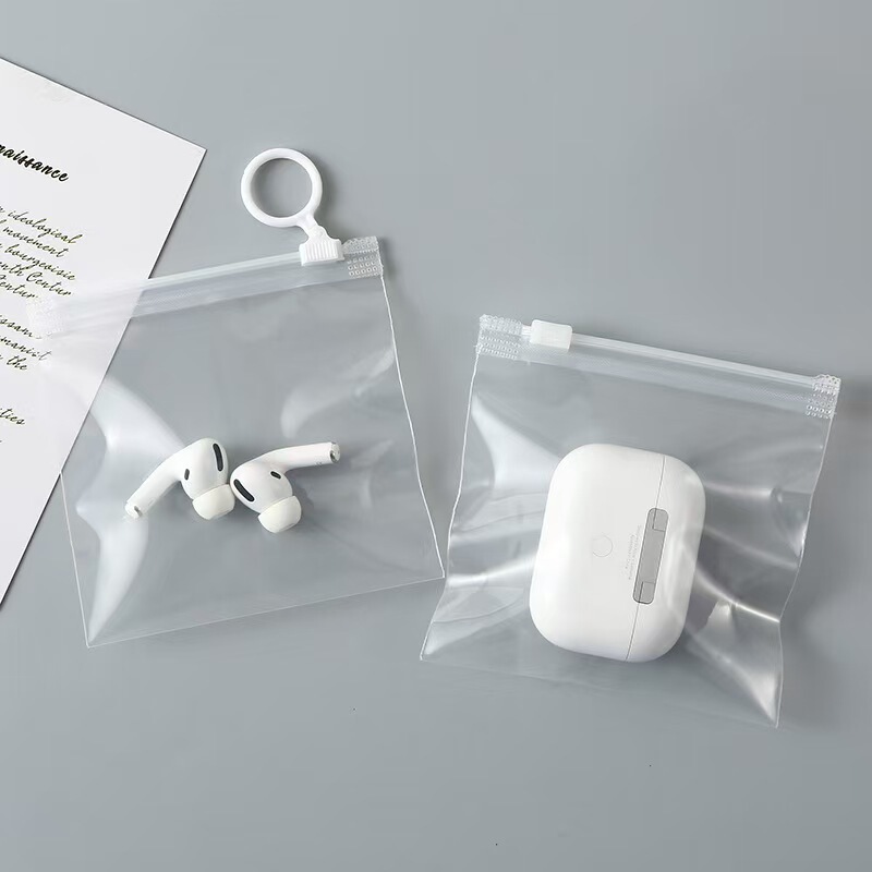 Transparent Pull-Tab Bag in Stock, Travel Storage Earphone Packaging Bag, Key Storage Bag, Waterproof and Moisture-Proof Plastic Packaging Bag