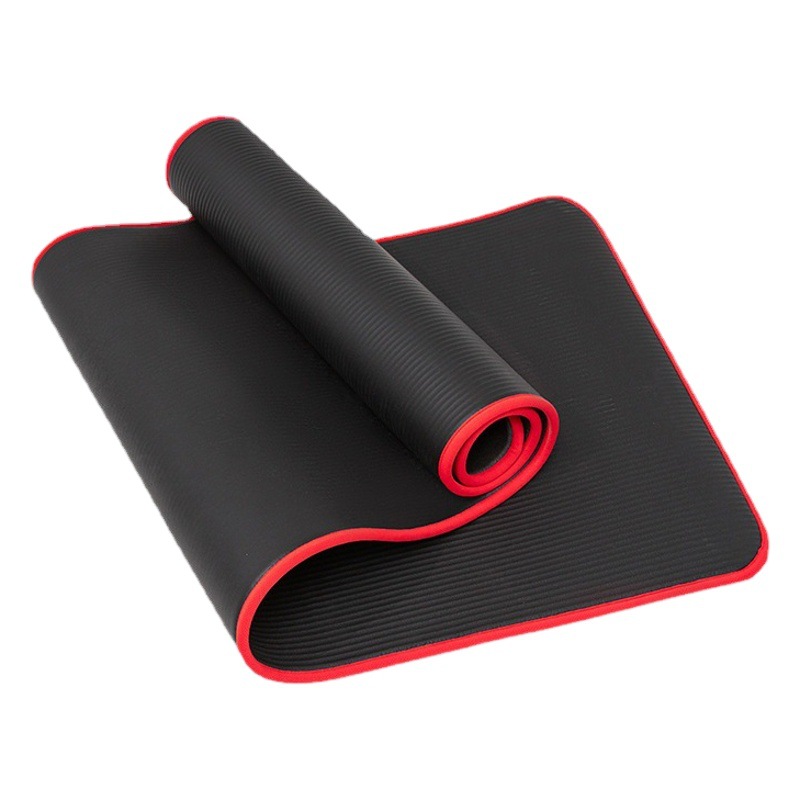 Manufacturer Wholesale Nbr Edge-Wrapped Yoga Mat Direct Sales Non-Slip Fitness Body Sports Dance Edge-Locking Mat with Logo Printing