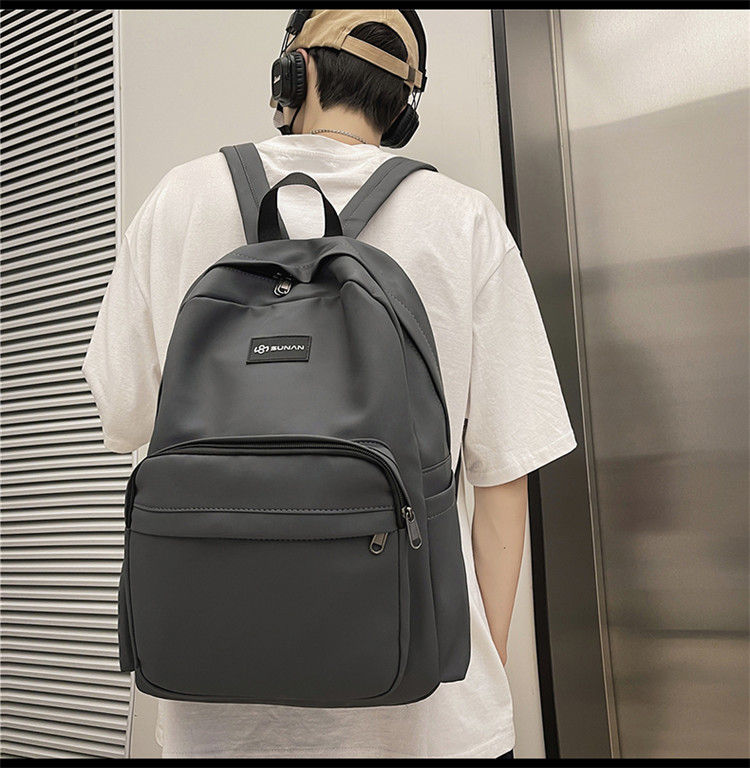 Schoolbag Korean Version Of The Large-capacity Travel Simple Backpack New Fashion Student Backpack display picture 6