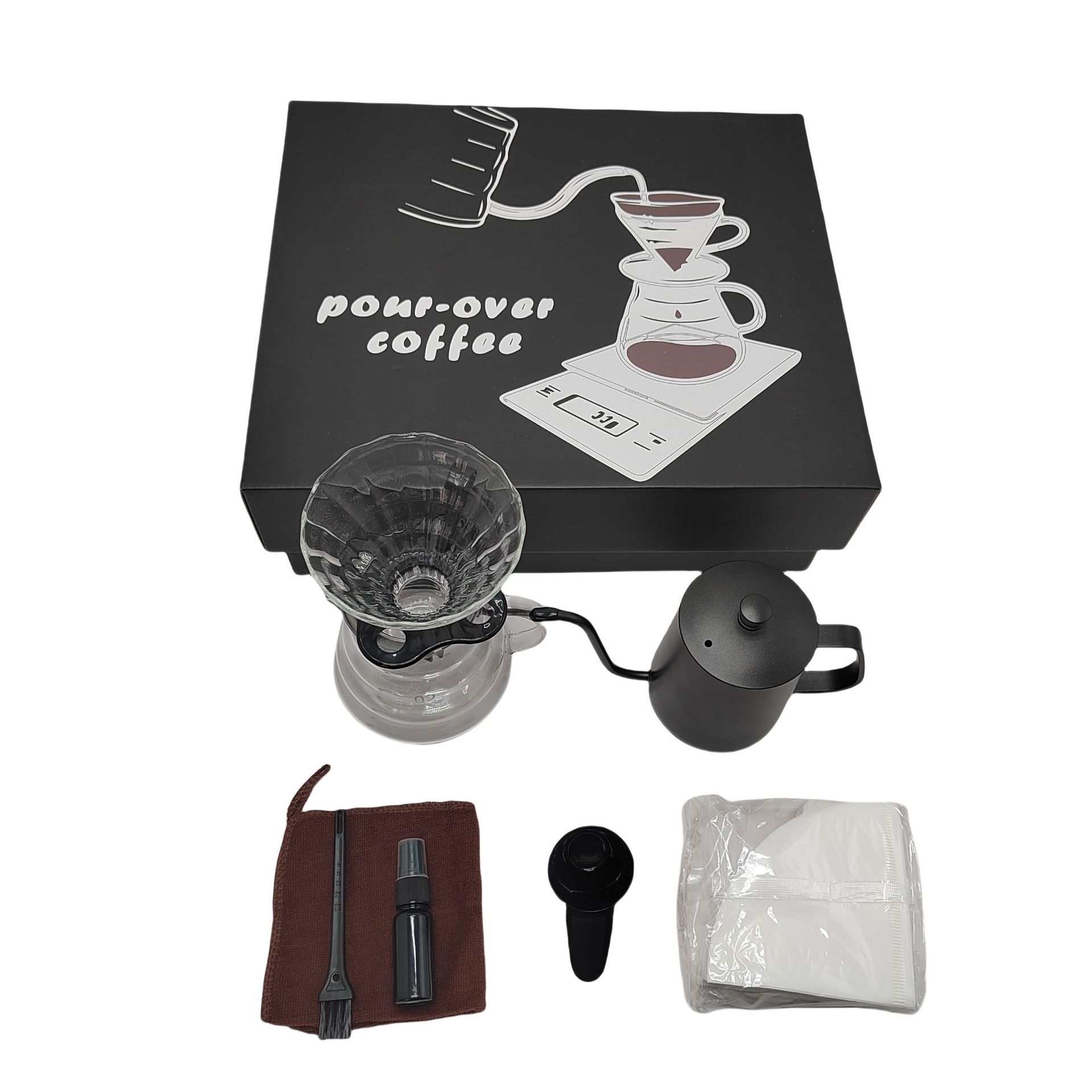 Fabricante al por mayor mano set de café viaje al aire libre portátil set cafetera cajas de regalo