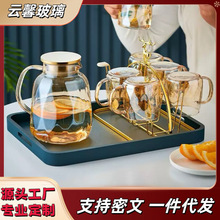 加厚冷水壶耐冷耐高温大容量玻璃凉水壶冷泡茶壶白开水杯扎壶1.8L