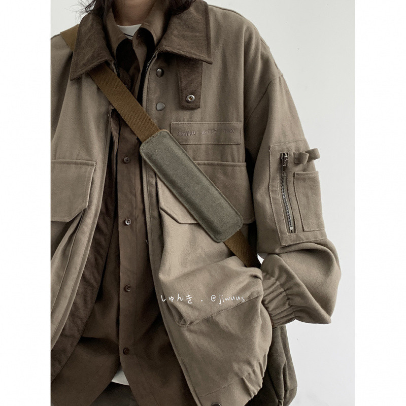 Japanese retro jacket for men and women