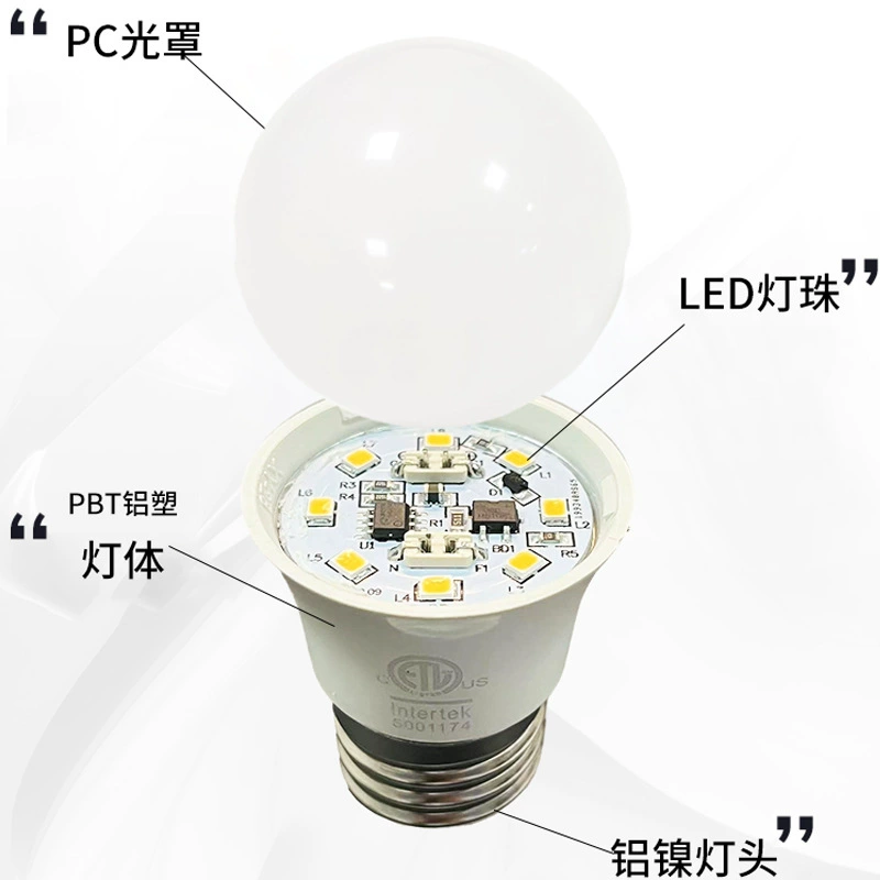 Светодиодная лампа A15, силикон-контролируемая, 120V 5.5W/6W/6.5W, стандарт США, без мерцания, DOB, сертификация ETL