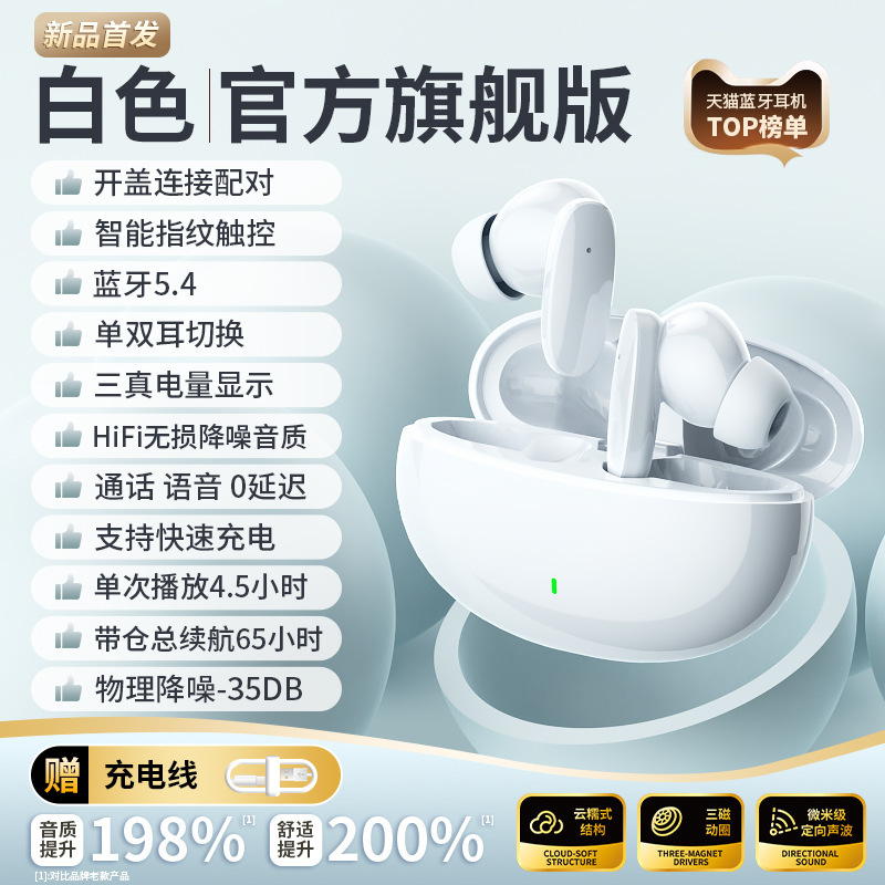オリジナル本物のワイヤレス Bluetooth ヘッドセットインイヤーノイズリダクション高品質超長バッテリー寿命ゲームリスニング 2025 新モデル|undefined