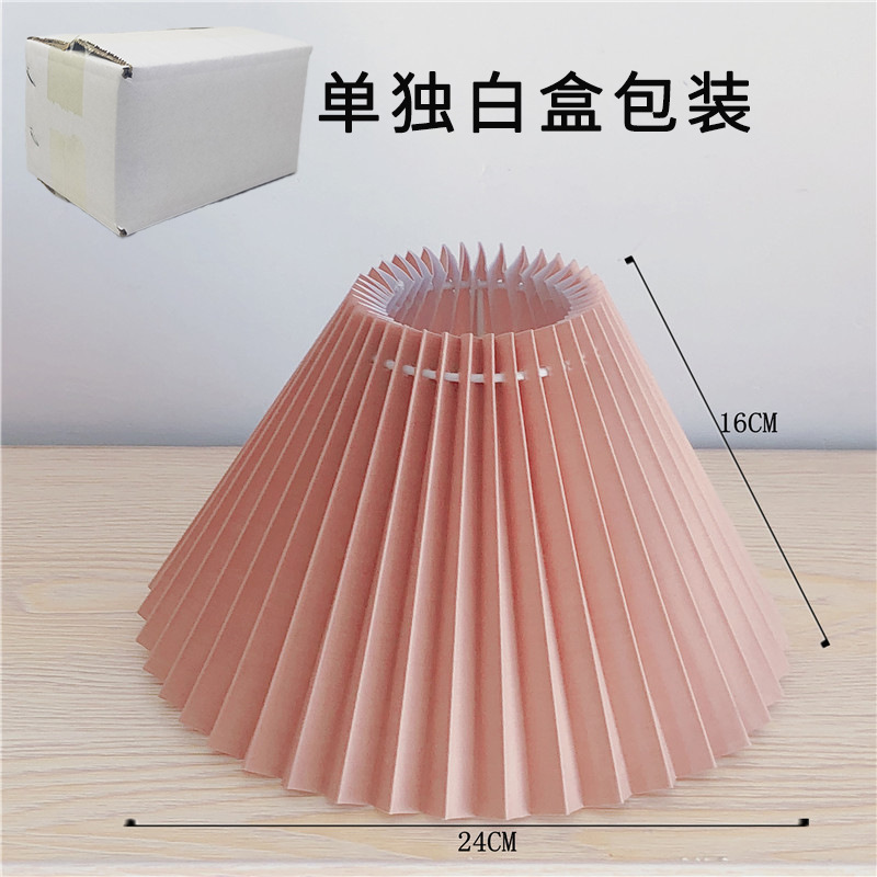 Fábrica directa tela plisada pantalla Shell boca inferior 24 Hotel dormitorio comedor lámpara de pared Accesorios