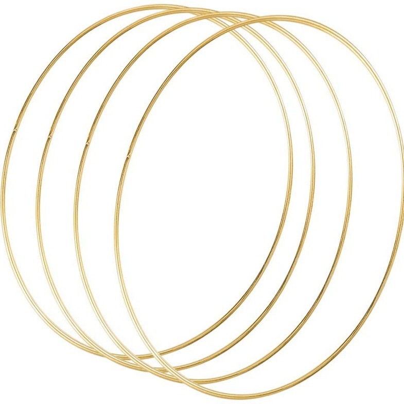 Anillo de hierro de metal Garland decoración Dream Catcher campanas de viento círculo Garland círculo grande más soldadura anillo de hierro grande