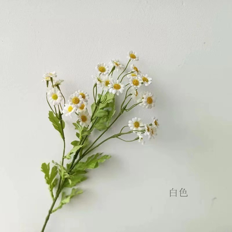 洋甘菊小雏菊仿真花束假花仿真花摆设高级感逼真菊花干花婚庆用花|undefined