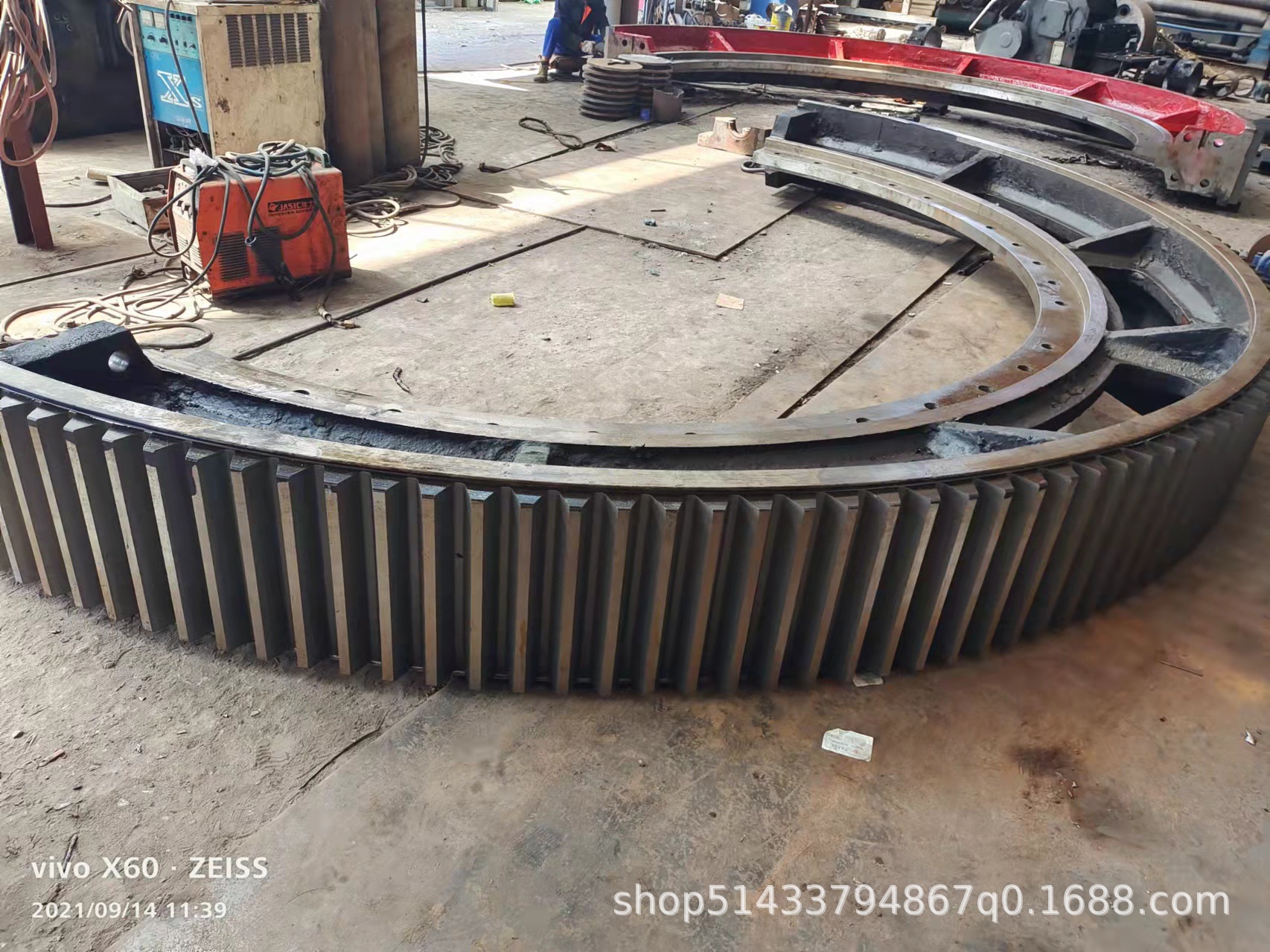 展鹏机械 烘干机大齿轮 2.6米，烘干机齿轮滚圈供应