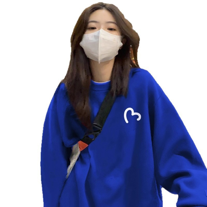 胖mm240斤时尚圆领卫衣女2025秋冬装新款宽松百搭韩版慵懒风ins潮|undefined