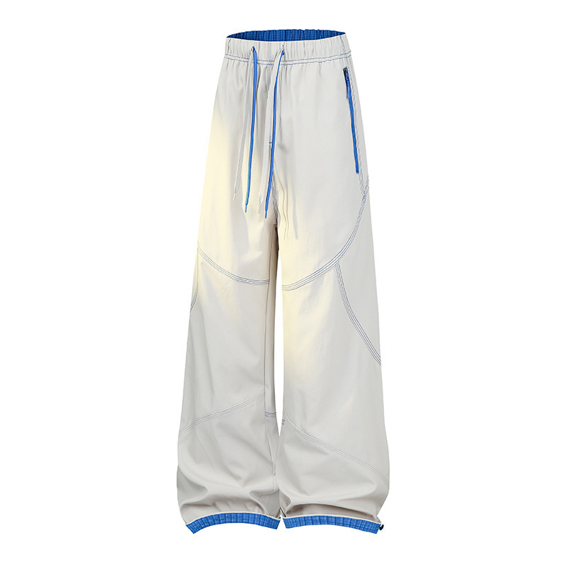 Exclusive for live streaming: American Suha Line trendy brand sports windbreaker pants for men and women, retro loose versatile wide-leg casual pants for women Exclusive for live streaming: American Suha Line trendy brand sports windbreaker pants for men and women, retro loose versatile wide-leg casual pants for women