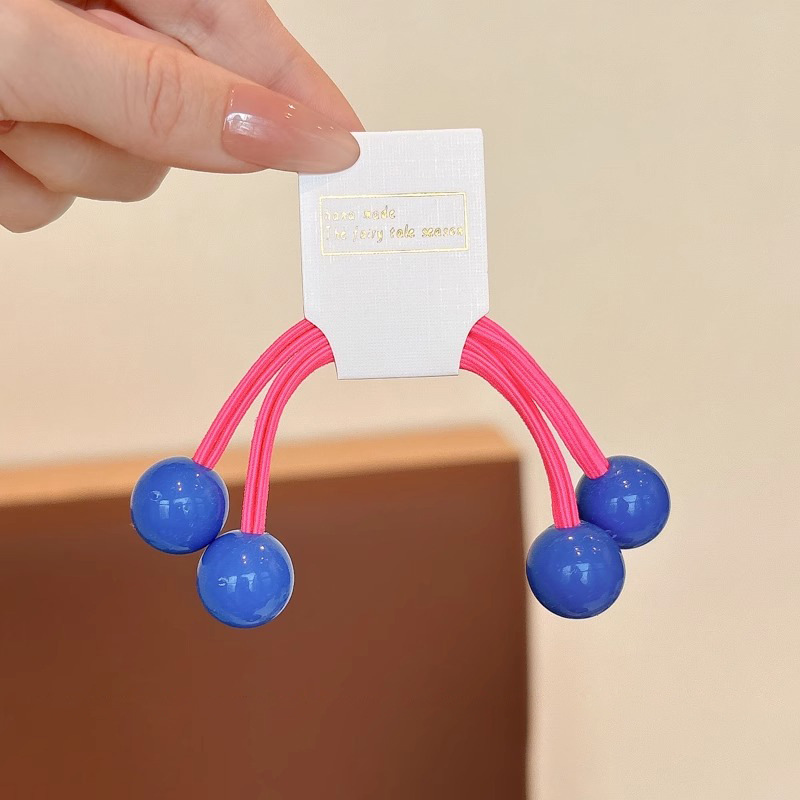 Dopamina linda banda de goma cuerda para la cabeza cuerda para atar el cabello princesa cuerda para la cabeza estudiantes niños accesorios para el cabello grueso bola redonda accesorios para el cabello lazo para el cabello