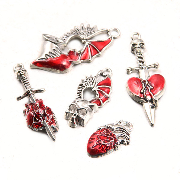 Retro red pendant