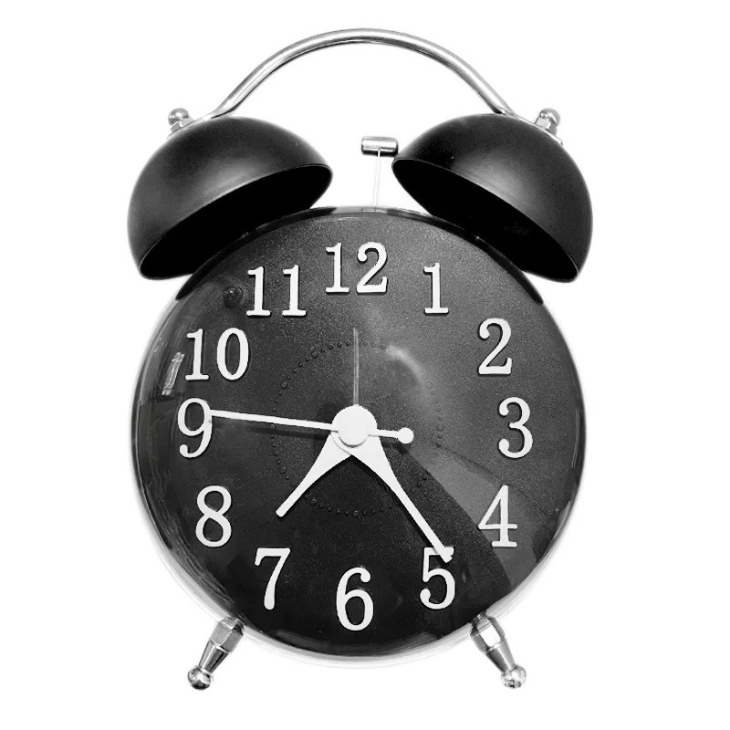 Amazon nuevo reloj de 4 pulgadas marca esférica estereoscópica luces nocturnas súper silenciosas estudiantes niños reloj de escritorio