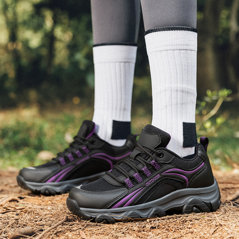 Nuevos zapatos de montaña transfronterizos para hombres y mujeres parejas de malla transpirable EVA amortiguación al aire libre zapatos de caminata de campamento