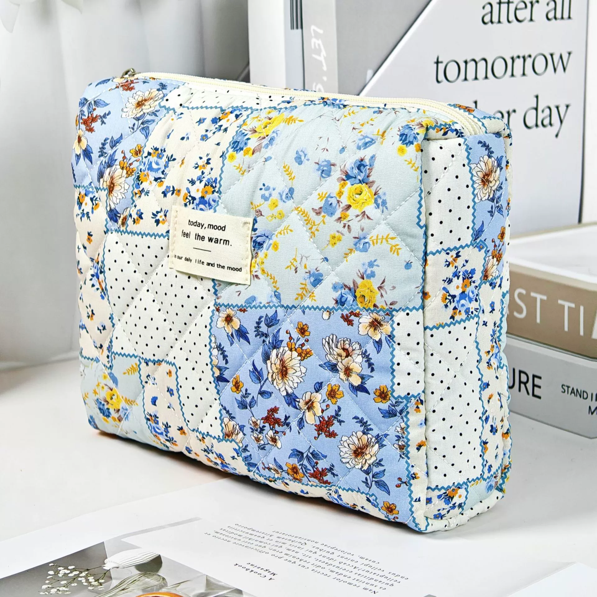 Handheld capacious cosmetic bag, organizer bag, storage system