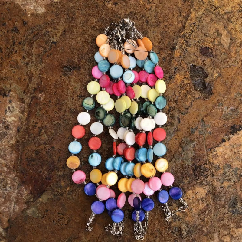 Conchas naturales conchas pulseras collares diy fresco versátil joyería correa de mano tienda artesanía característica fuente