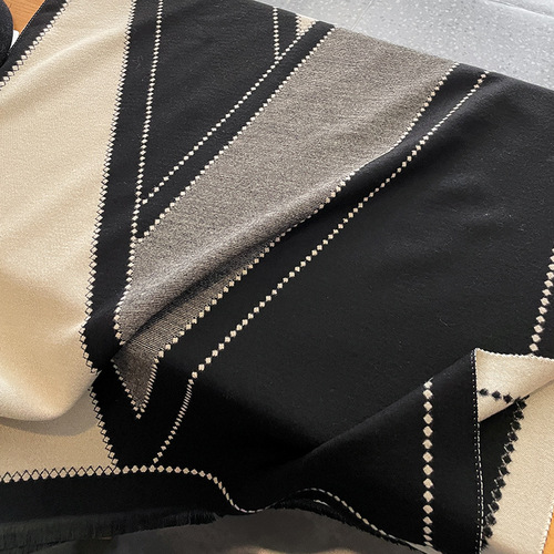  New Scarf Women's Autumn and Winter Korean Style Shawl Student Couple Soft Scarf Imitation Cashmere Warmth