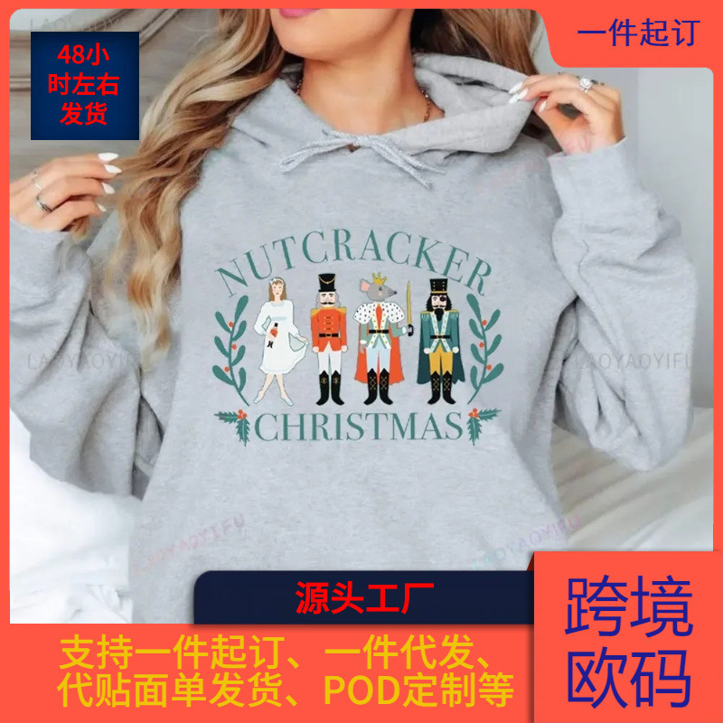 Nutcracker Hoodie Nutcracker Ballet Christmas Sweatshirts Ballet Core Santa Nutcracker