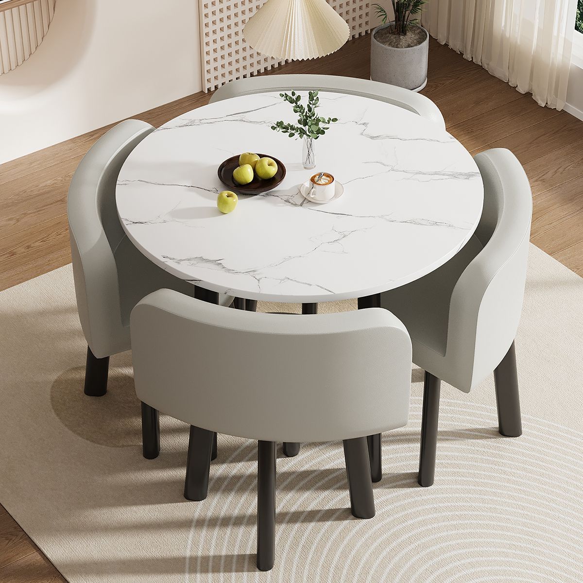 Mesa y silla de negociación simple mesa redonda de recepción de negociación casual mesa de recepción mesa comercial de té de leche y postres mesa y silla image 8