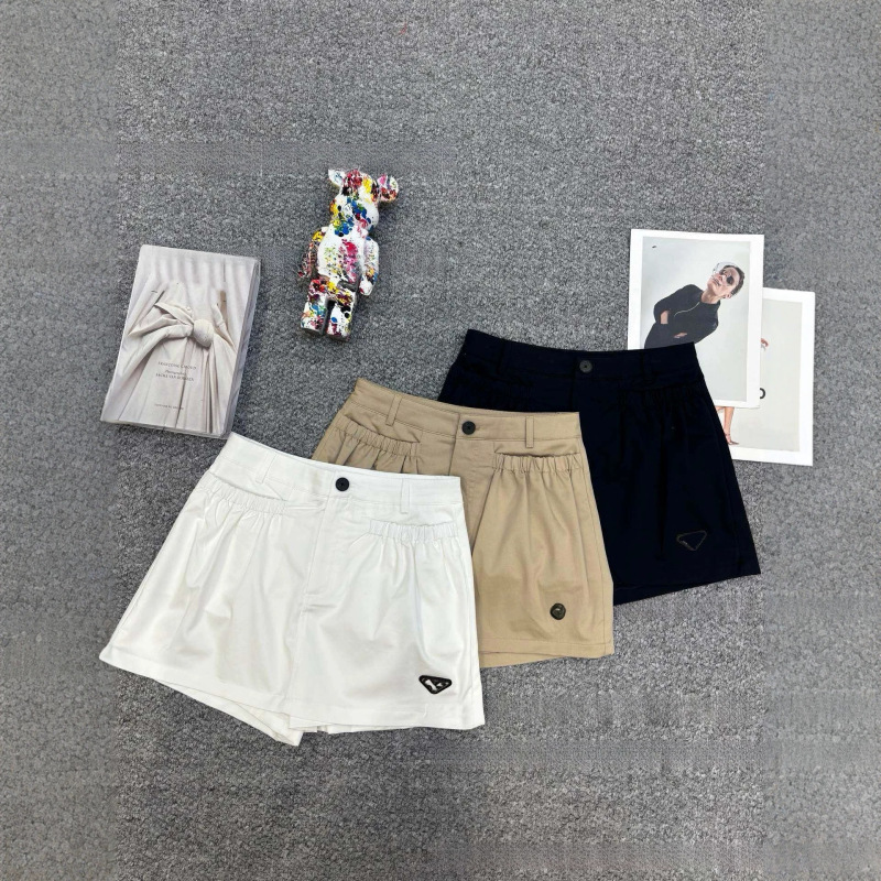 Nanyou Women's Clothing 2026 Summer New High-Waisted A-Line Shorts Skirt Slimming Casual Pants Elastic Waist Wide-Leg Skirt Pants Nanyou Women's Clothing 2026 Summer New High-Waisted A-Line Shorts Skirt Slimming Casual Pants Elastic Waist Wide-Leg Skirt Pants