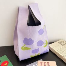 节日时尚新款针织包伴手礼手提袋复古轻奢百搭便携背心包女包