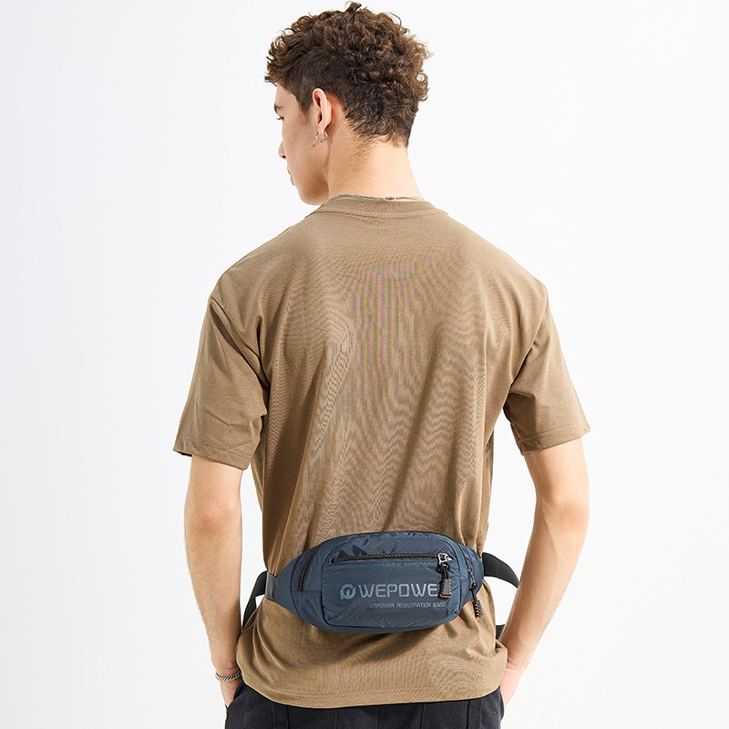 WEPOWER nuevo tipo de bolso de cintura para hombres, bolso de hombro para viajes deportivos al aire libre, bolso de pecho multifuncional para montar