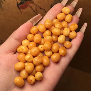 Natural old beeswax jujube beads accessories waxy rich full text play accessories Ketang jewelry origin supply wholesale