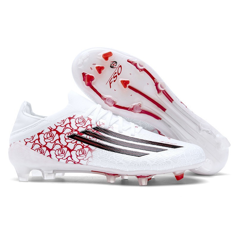 Zapatillas de Fútbol para Entrenamiento en Césped Tacos AG TF Tejido Volador Ligero para Césped Natural y Artificial