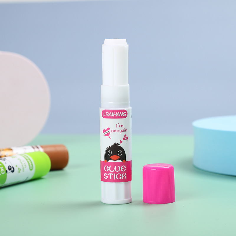 Wholesale of cartoon handmade solid glue, high-viscosity and strong office stationery, creative glue sticks for primary school students, and children's glue sticks detail image 3