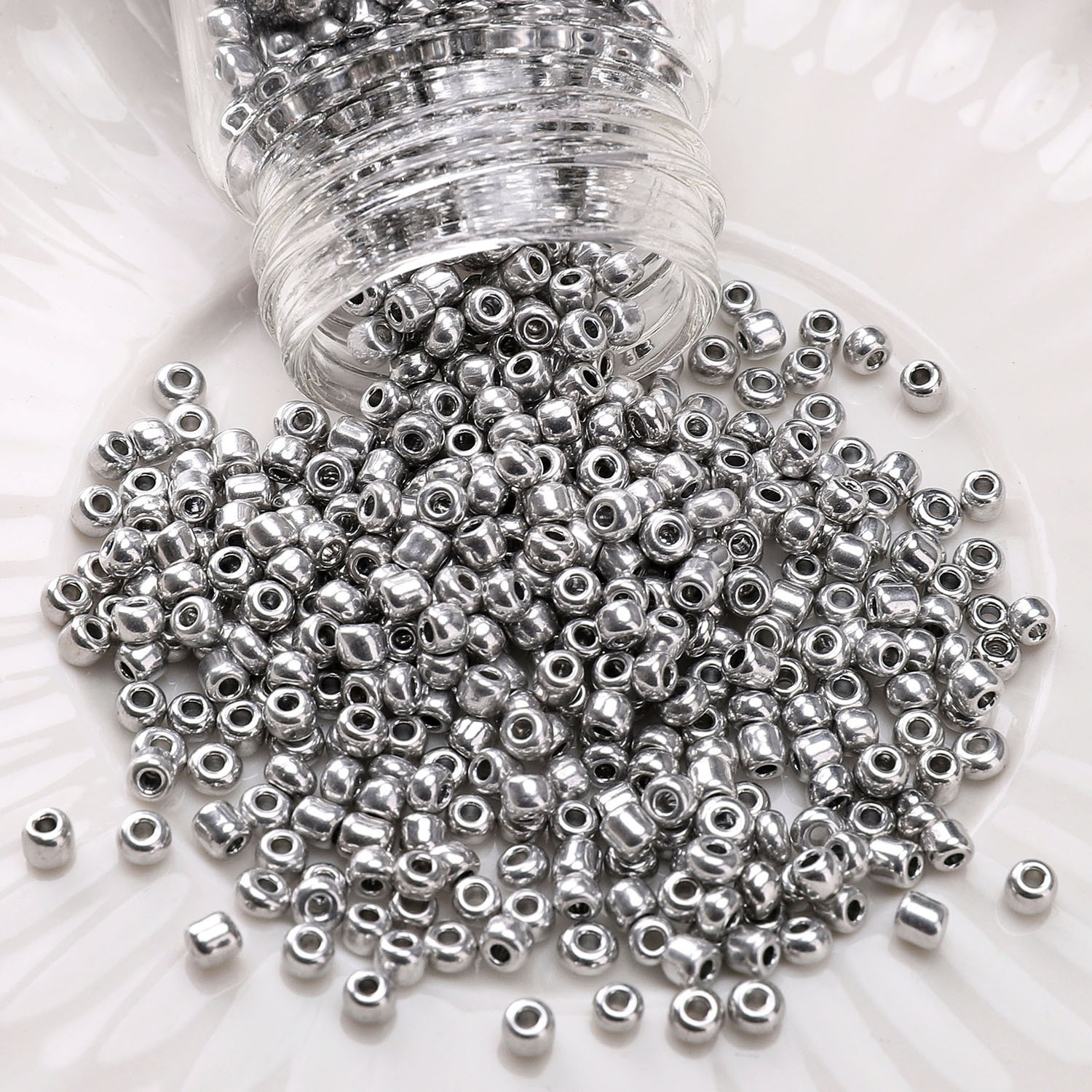 #04 style 3mm silver 10g/pack about 400 pieces