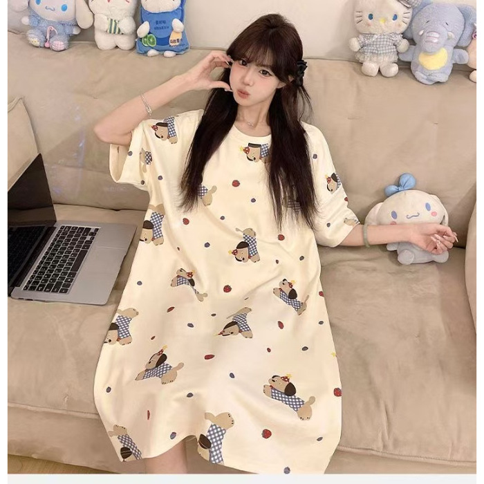 Verano nuevo vestido de dormir vestido dulce lindos dibujos animados Kulomi Melody vestido casero casual comercio exterior al por mayor