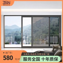铝合金重型推拉门客厅阳台防盗户外别墅断桥铝隔断门定制工厂轻奢