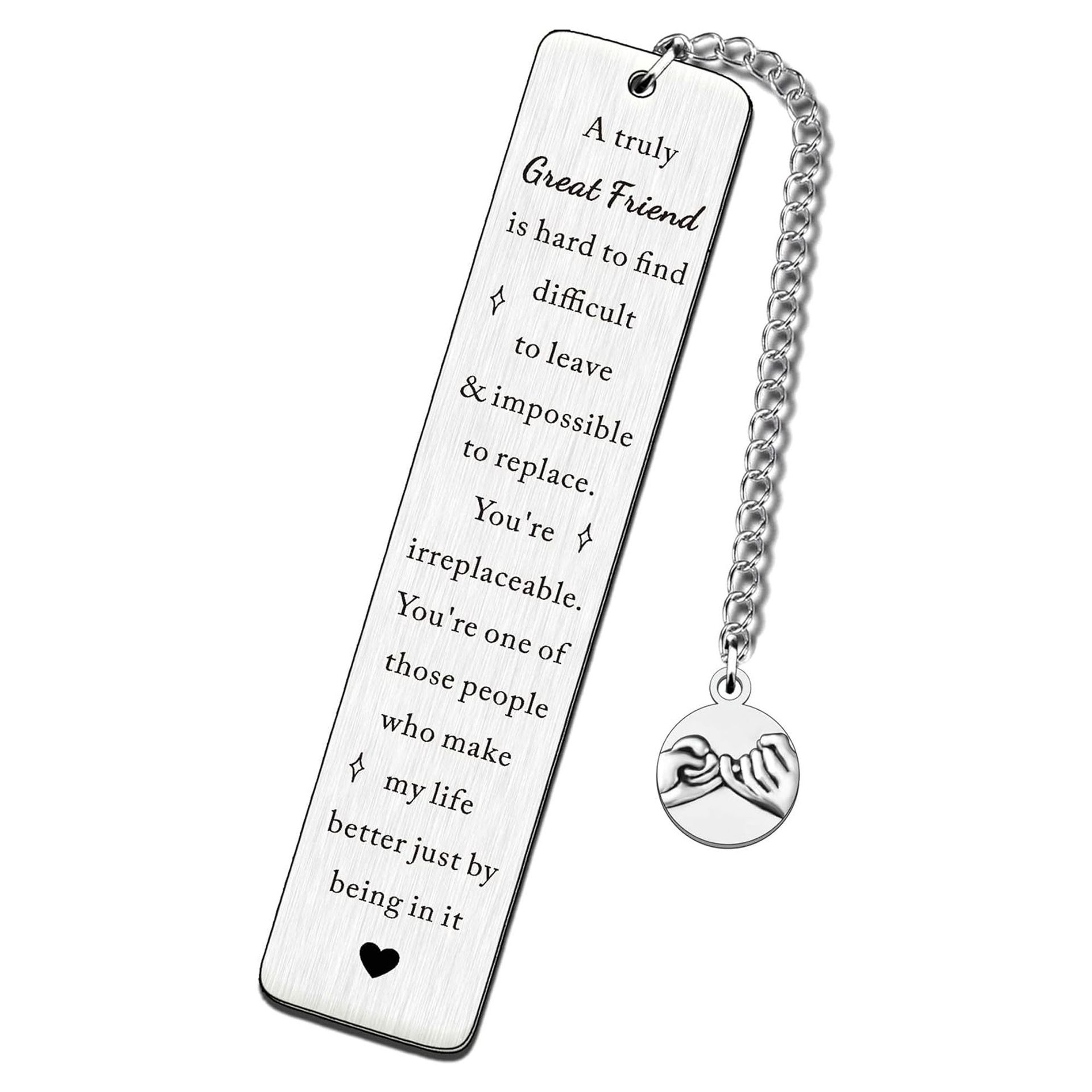 Marcadores de acero inoxidable europeos y americanos Regalos de la temporada de graduación Grabado con láser Gracias Regalos del día del maestro Libro Marcadores de metal