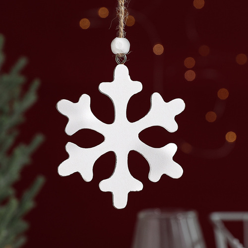 Christmas decoration wooden Christmas cut-out Christmas tree wooden heart pentagram snowflake angel hanger gift