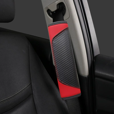 711 Amazon TEMU Explosive Cross-border Seat belt shoulder pad - red-1