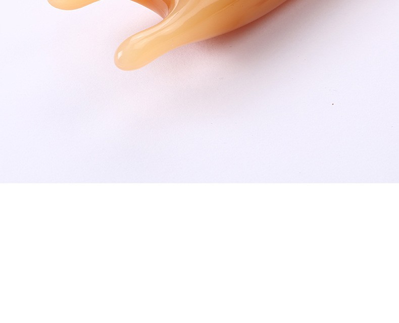 U-Shaped Resin Nose Massage Stick Portable Amber Guasha Tool for Nasal Bridge Acupressure 42g preparation