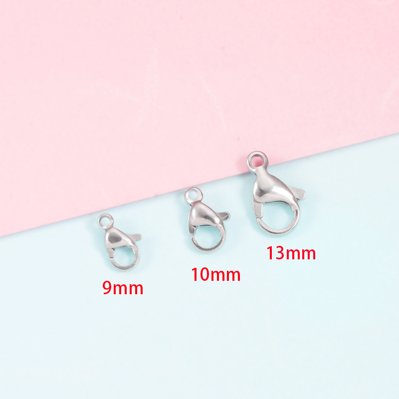 外国貿易の人気炉内真空メッキステンレス製ロブスターバックルdiyアクセサリー接続バックル9/10mmアクセサリーバックル|undefined