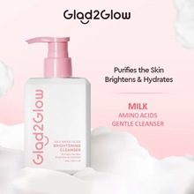 跨境 Glad2/Grow牛奶氨基酸温和洁面乳/洗面奶80ml