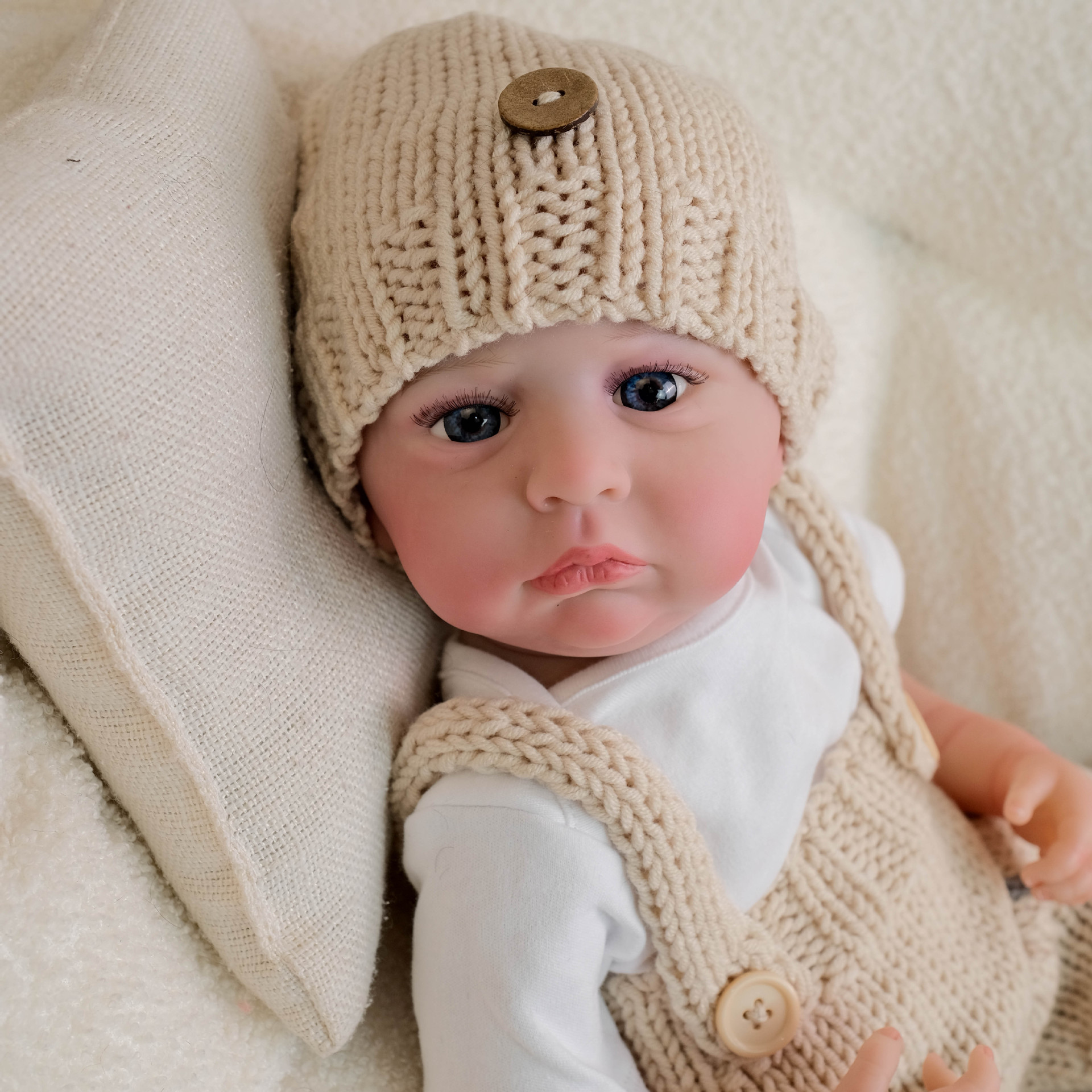 Mono cachico de 19 pulgadas, muñeca de simulación de renacimiento cameron, regalos navideños para niños, fuentes transfronterizas