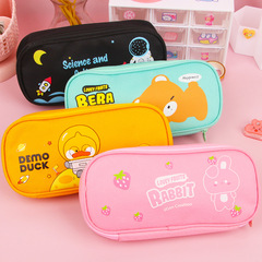 Instagram-style cartoon elementary school student large-capacity pencil case, desk high-quality cute stationery organizer