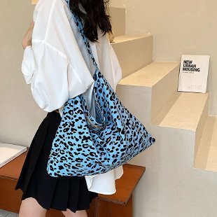 韓国EMキャンバスバッグ宋慧喬と同じヒョウ柄の旅行布バッグキャンバスバッグ|undefined