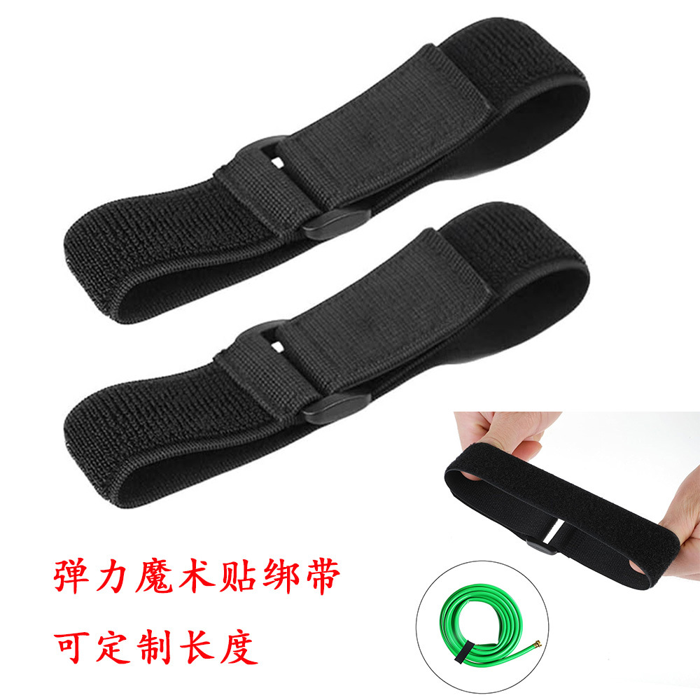 Cross-border camping in stock elastic binding strap outdoor riding leggings strap sports Velcro strap