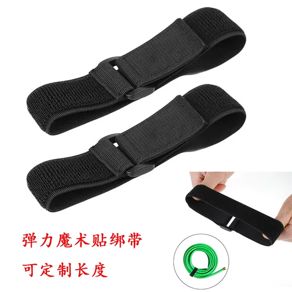 Cross-border camping in stock elastic binding strap outdoor riding leggings strap sports Velcro strap