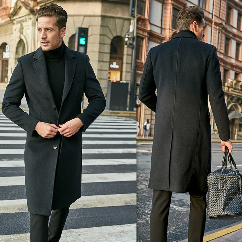 2024 men's new casual coat jacket, windbreaker, woolen fabric, Japanese and Korean styles_voghion.com