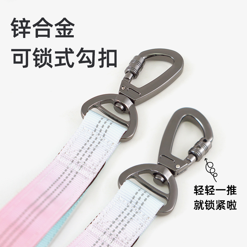 (2개) 국경 간 새로운 다기능 반사 텔레스코픽 개 가죽 끈 폭발 방지 애완견 가죽 끈 개 스트랩 도매 재고 있음