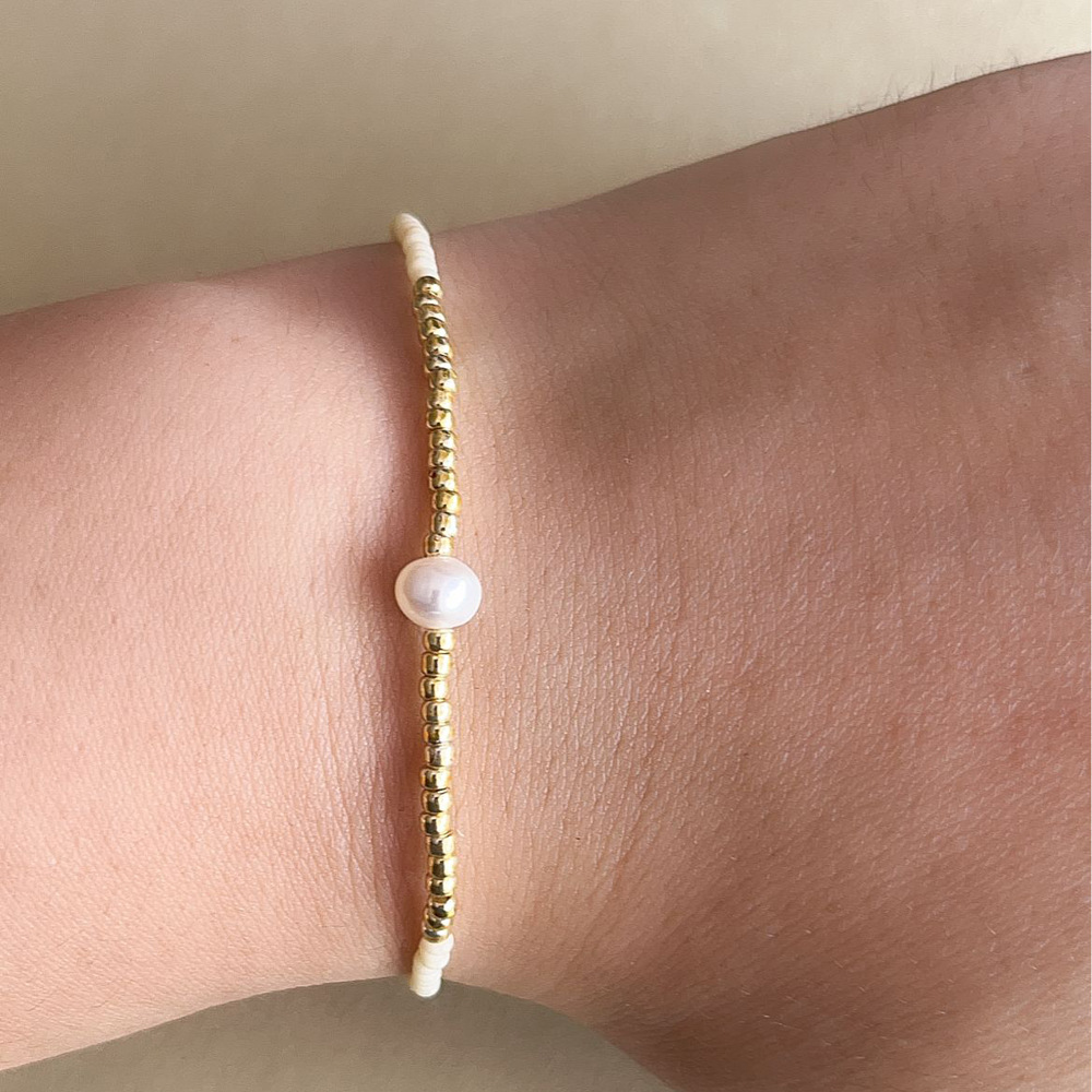 Bracelets Classification Simple Style Geometric Beaded Soft Clay Beaded Chain Beaded Bracelets Wholesale