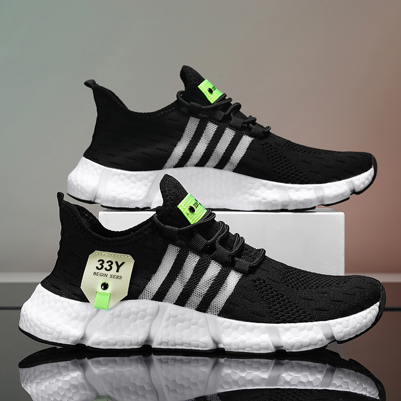 Men's Shoes, Sports Shoes, Summer Shoes, Running Shoes, Fly-Knit Breathable Running Shoes, Lightweight Mesh Men's Casual Shoes, Men's Shoes
