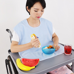 老年人口水巾成人吃飯可擦嘴圍兜TPU隔水圍嘴食飯兜圍裙柔軟舒適